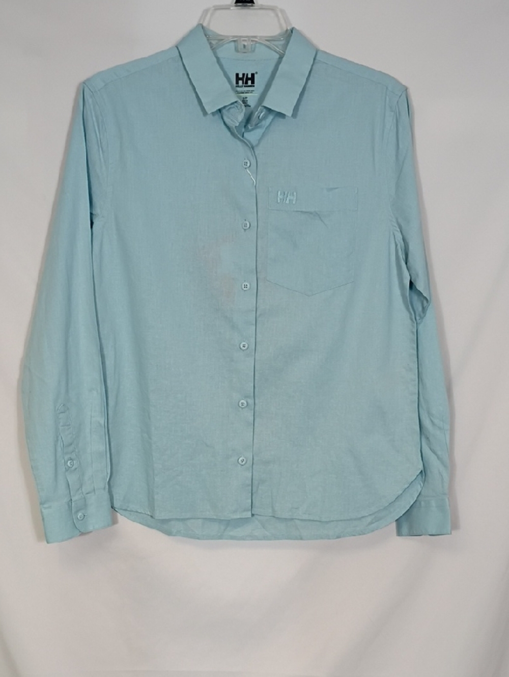 NWT Helly Hansen Womens Club Shirt Cool Blue Regular Fit Size Small Sailing